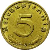 Obverse 5 Reichspfennig 1938 J