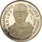 Reverse 300000 Zlotych 1994 MW Pattern Maximilian Maria Kolbe