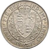 Reverse Halfcrown 1897 TB