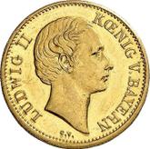 Obverse Goldgulden no date (1864) C.V.