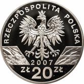 Obverse 20 Zlotych 2007 MW RK Grey seal
