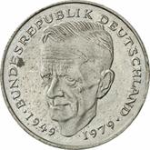 Obverse 2 Mark 1989 F Kurt Schumacher