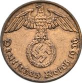 Reverse 1 Reichspfennig 1936 F