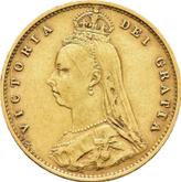 Obverse Half Sovereign 1890 JEB Jubilee Head