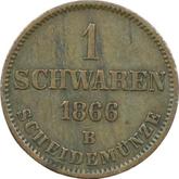 Reverse 1 Schwaren 1866 B