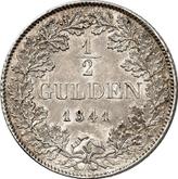 Reverse 1/2 Gulden 1841