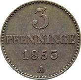 Reverse 3 Pfennig 1853 A