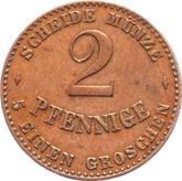 Reverse 2 Pfennig 1868 B