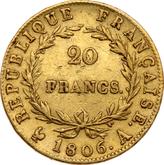 Reverse 20 Francs 1806 A