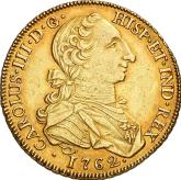 Obverse 8 Escudos 1762 Mo MM