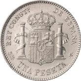 Reverse 1 Peseta 1900 SMV
