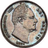 Obverse Farthing 1834 WW