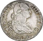 Obverse 2 Reales 1804 M FA