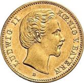 Obverse 5 Mark 1878 D Bayern