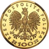 Obverse 100 Zlotych 2001 MW EO Boleslaw III Krzywousty
