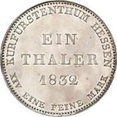 Reverse Thaler 1832