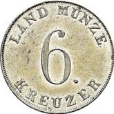 Reverse 6 Kreuzer 1831