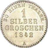 Reverse Silber Groschen 1842 A
