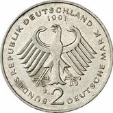 Reverse 2 Mark 1991 F Franz Josef Strauss