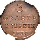 Reverse 3 Grosze 1830 FH