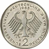 Reverse 2 Mark 1985 G Theodor Heuss