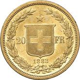 Reverse 20 Francs 1883