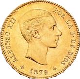 Obverse 25 Pesetas 1879 EMM