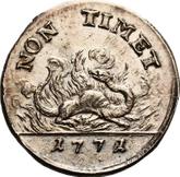 Reverse 2 Grosze (1/2 Zlote) 1771 Pattern Monogram in cursive letters