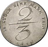Reverse 2/3 Thaler 1810