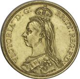 Obverse Two pounds 1887 S JEB