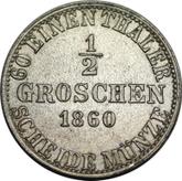Reverse 1/2 Groschen 1860