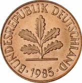 Reverse 2 Pfennig 1985 J