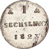Reverse Sechsling 1823