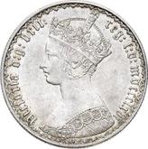 Obverse Florin 1866 WW Gothic