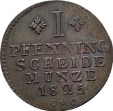 Reverse 1 Pfennig 1825 CvC