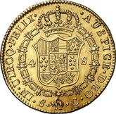 Reverse 4 Escudos 1786 S C