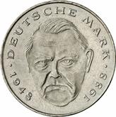 Obverse 2 Mark 1991 F Ludwig Erhard