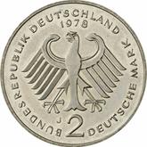 Reverse 2 Mark 1978 J Theodor Heuss