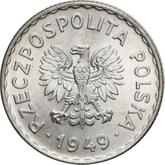 Obverse 1 Zloty 1949 Pattern