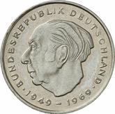 Obverse 2 Mark 1974 G Theodor Heuss