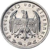 Reverse 1 Reichsmark 1937 G
