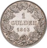 Reverse Gulden 1843