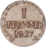Reverse 1 Pfennig 1827