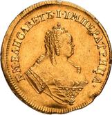 Obverse Double Chervonets 1749 The eagle on the reverse