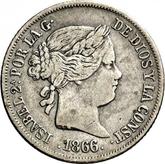 Obverse 20 Céntimos de escudo 1866