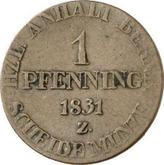 Reverse 1 Pfennig 1831 Z