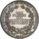 Reverse 2 Thaler 1847 F Hard Work Award