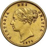 Obverse Half Sovereign 1879 S Coat of arms