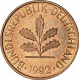 Reverse 2 Pfennig 1992 J