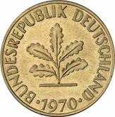 Reverse 10 Pfennig 1970 J